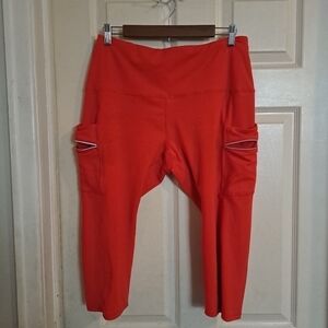 Ododos athletic red calf Leggings size 2XL